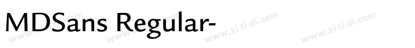 MDSans Regular字体转换 MDSans Regular字体转换
